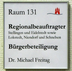 Der Regionalbeauftragte Dr. Michael Freitag im Stellinger Rathaus