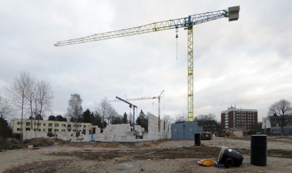 Auf dem Gelände des ehemaligen Krankenhauses „Alten Eichen“ wird 2016 neu gebaut.