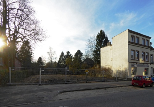 Neuapostolische Kirche Stellingen Anfang 2017, nach dem Abriss Ende 2016.