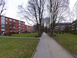 Der Mittelweg im Winter, wie fast immer ohne Schnee.