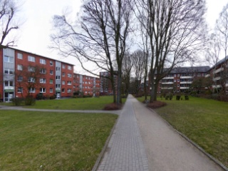 Der Mittelweg im Winter, wie fast immer ohne Schnee.