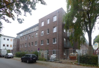 Der Neubau des neuen Wohnhauses Ende September 2017.