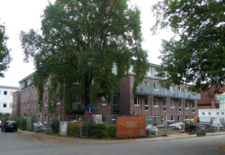 Der Neubau des neuen Wohnhauses Ende September 2017.