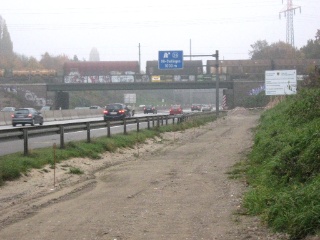 Die Brücke der Güterumgehungsbahn vor dem Ersatzneubau 2012