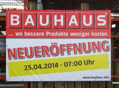 Bauhaus Neueroeffnung